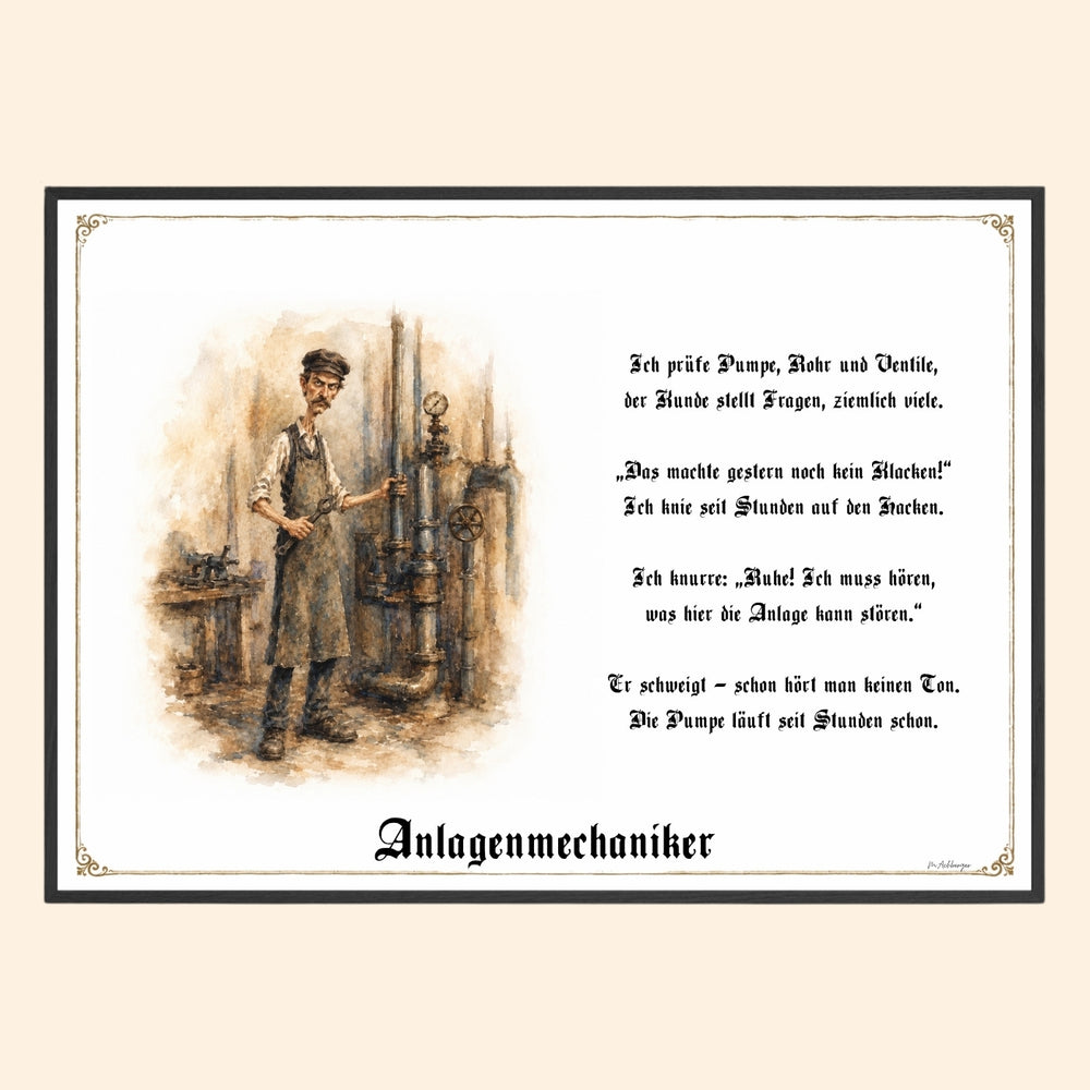 Der Anlagenmechaniker – Griesgram-Zunftbild