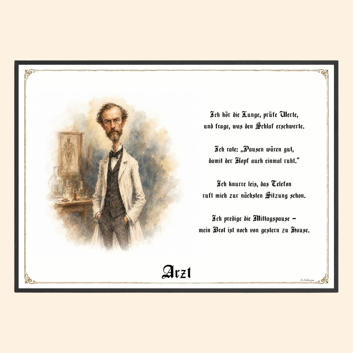 Der Arzt – Griesgram-Zunftbild