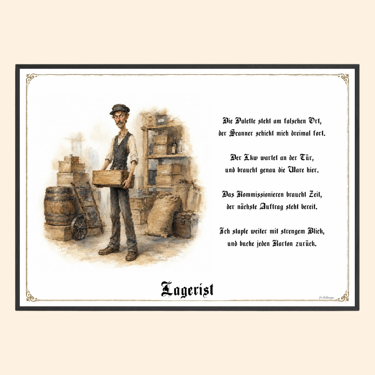 Der Lagerist – Griesgram-Zunftbild
