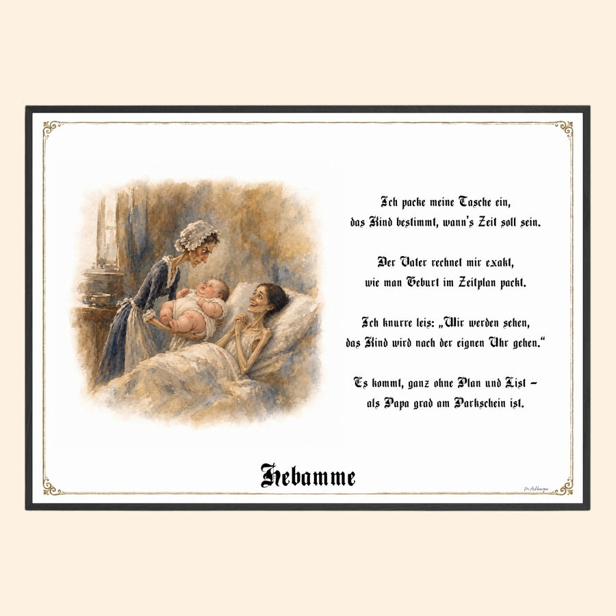 Die Hebamme – Griesgram-Zunftbild