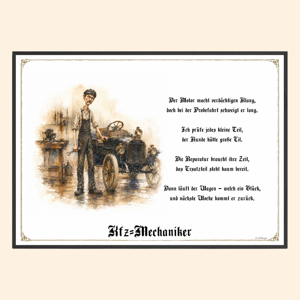 Der Kfz-Mechaniker – Griesgram-Zunftbild