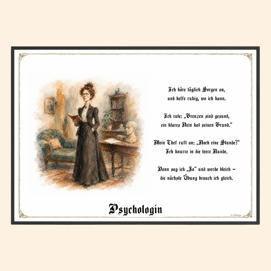 Die Psychologin – Griesgram-Zunftbild