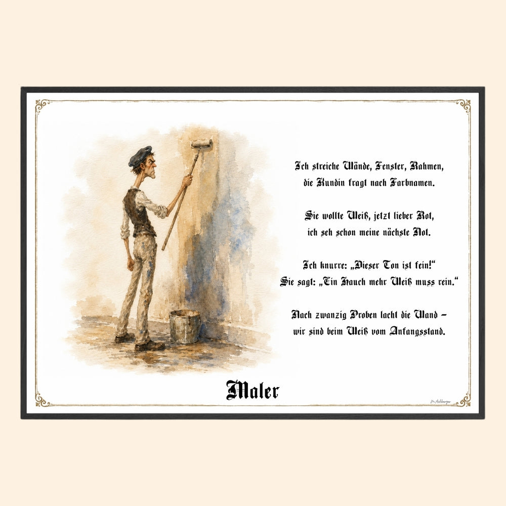 Der Maler – Griesgram-Zunftbild
