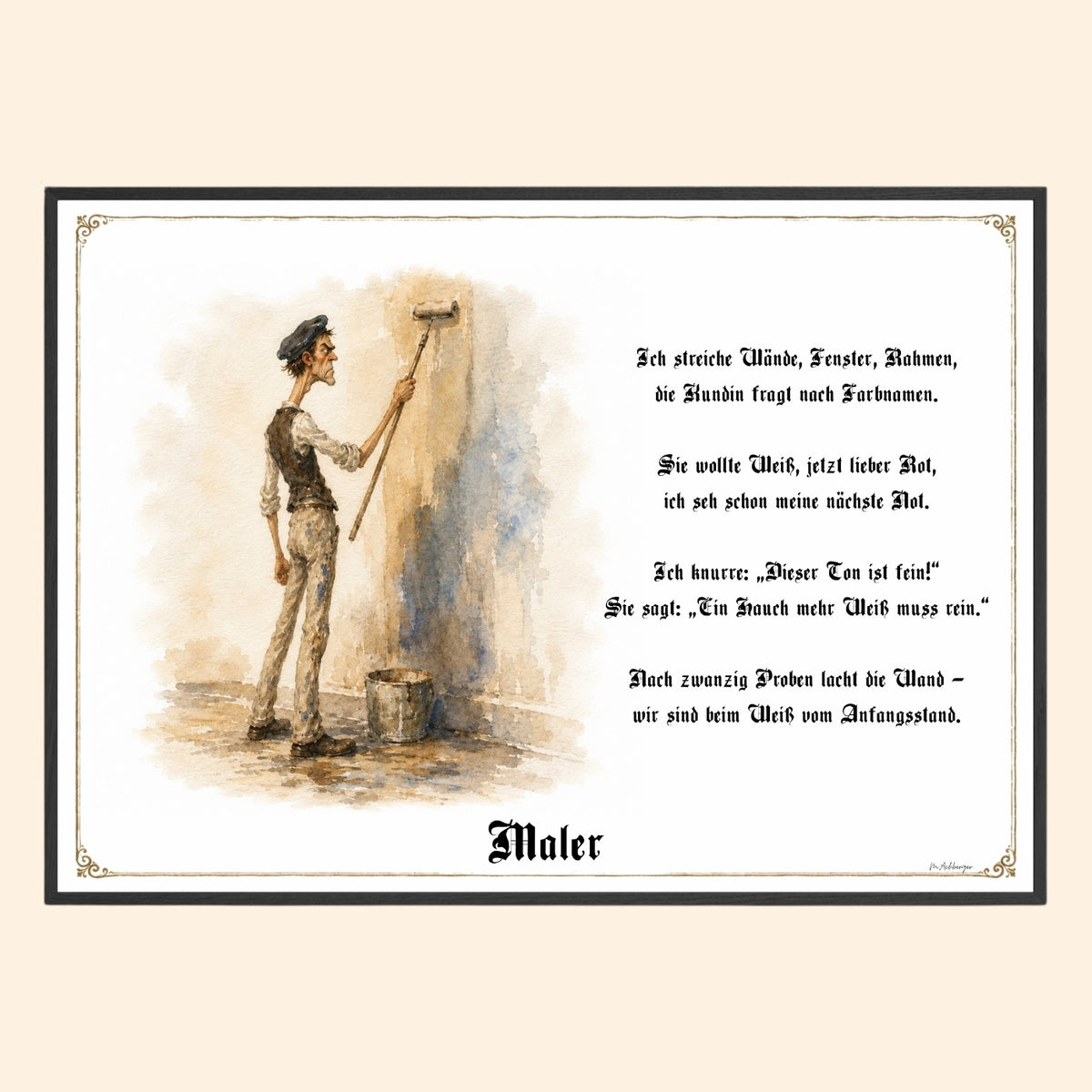 Der Maler – Griesgram-Zunftbild