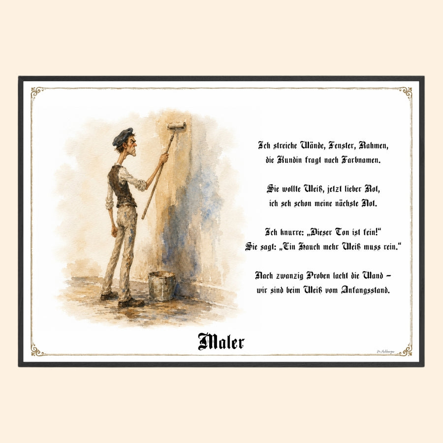 Der Maler – Griesgram-Zunftbild