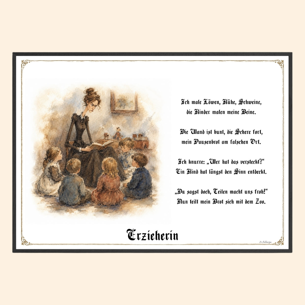 Die Erzieherin – Griesgram-Zunftbild