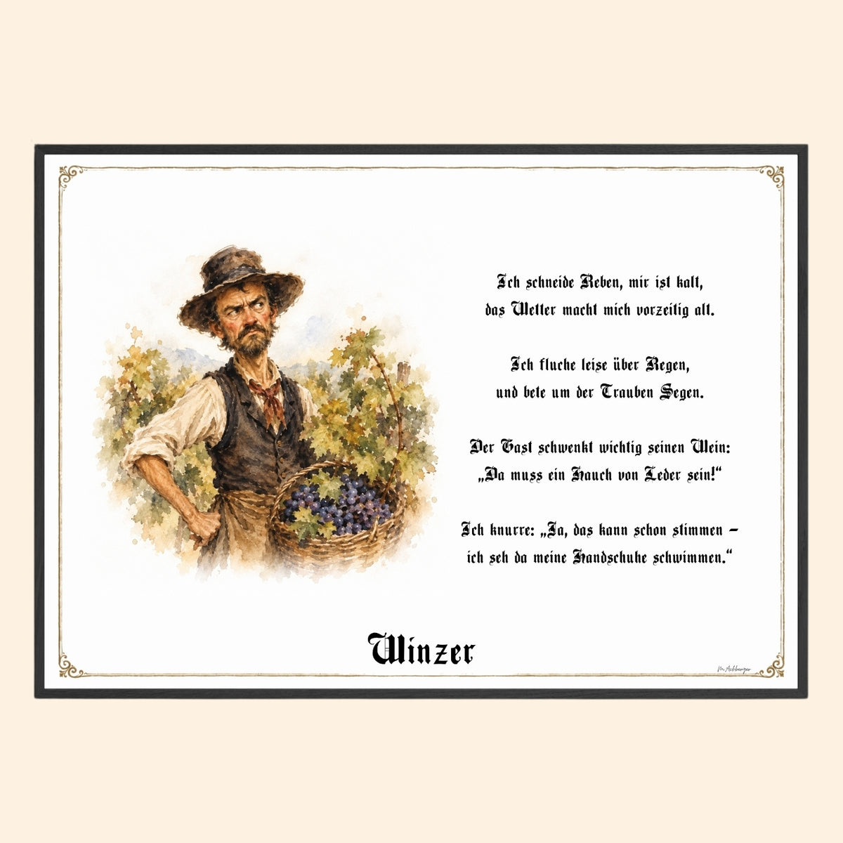 Der Winzer – Griesgram-Zunftbild