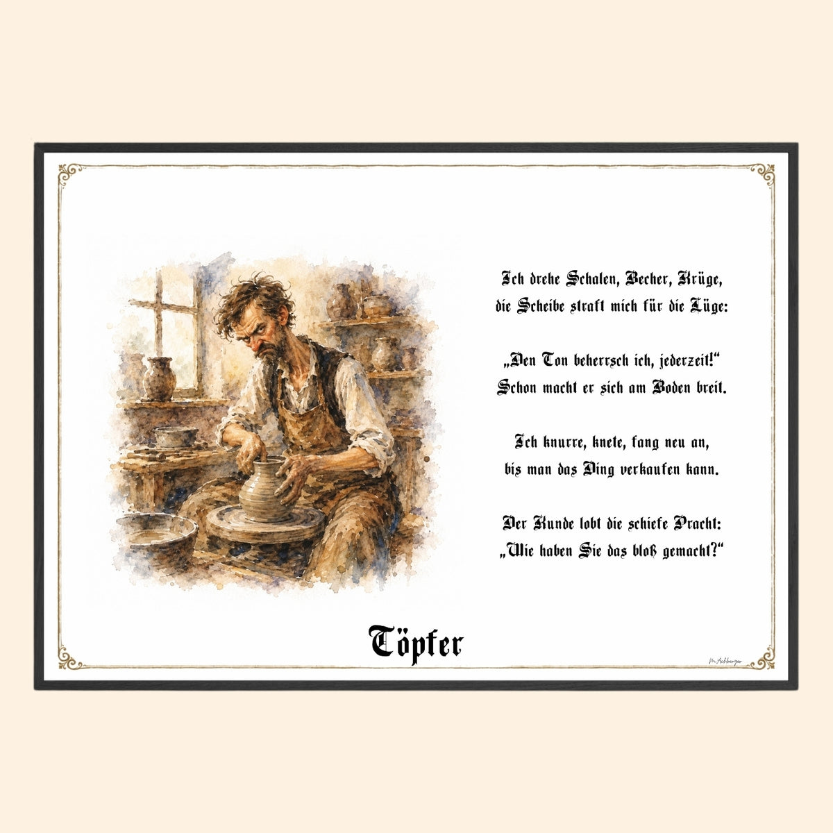 Der Töpfer – Griesgram-Zunftbild