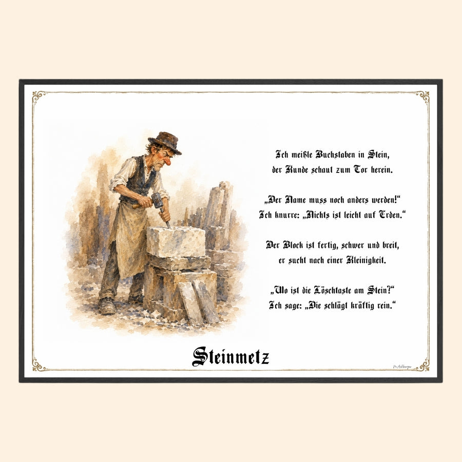 Der Steinmetz – Griesgram-Zunftbild