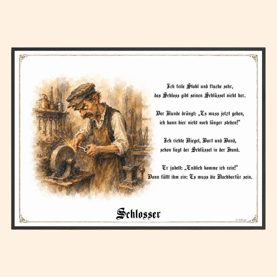 Der Schlosser – Griesgram-Zunftbild