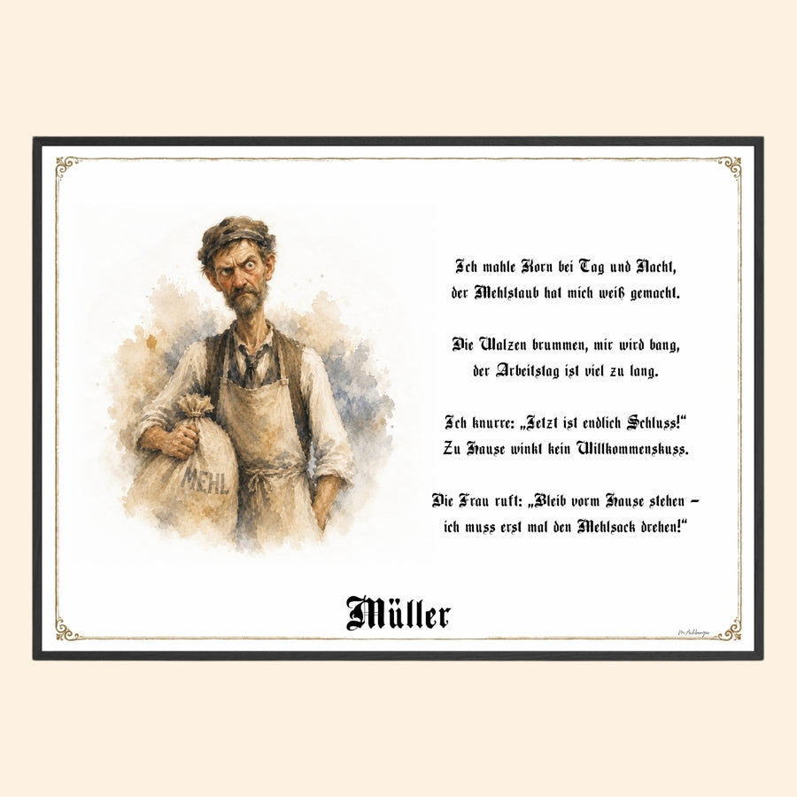 Der Müller – Griesgram-Zunftbild