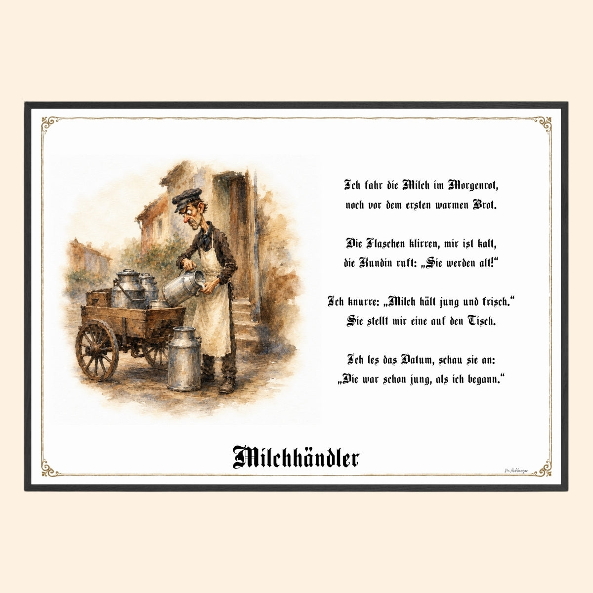 Der Milchhändler – Griesgram-Zunftbild