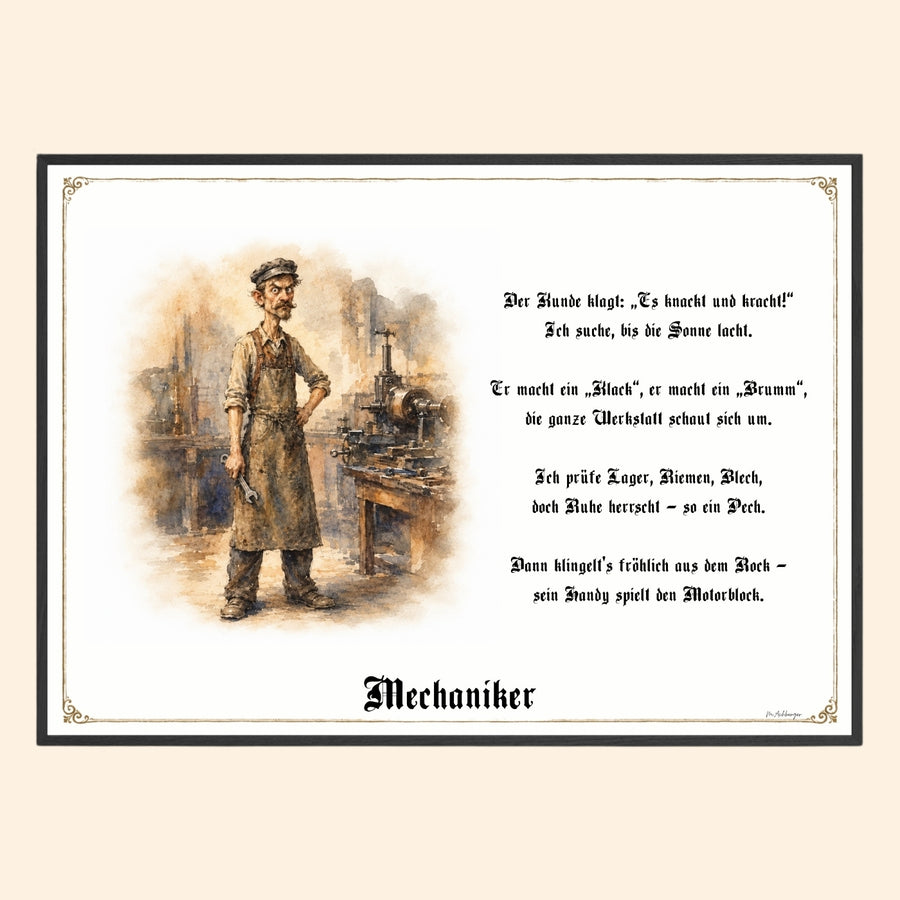Der Mechaniker – Griesgram-Zunftbild