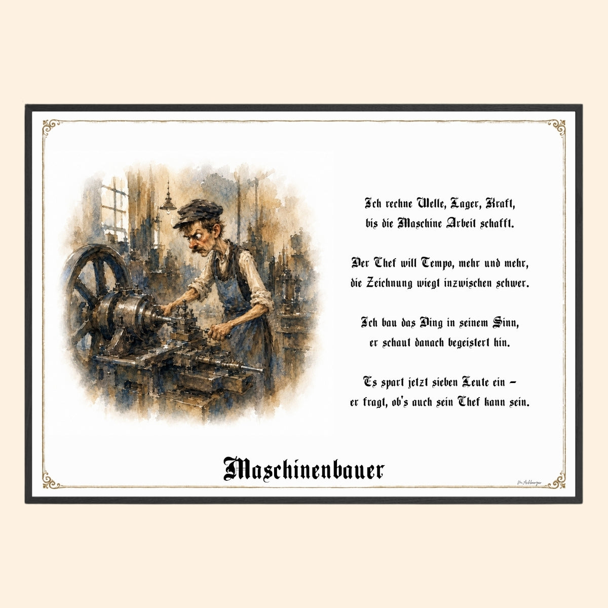 Der Maschinenbauer – Griesgram-Zunftbild