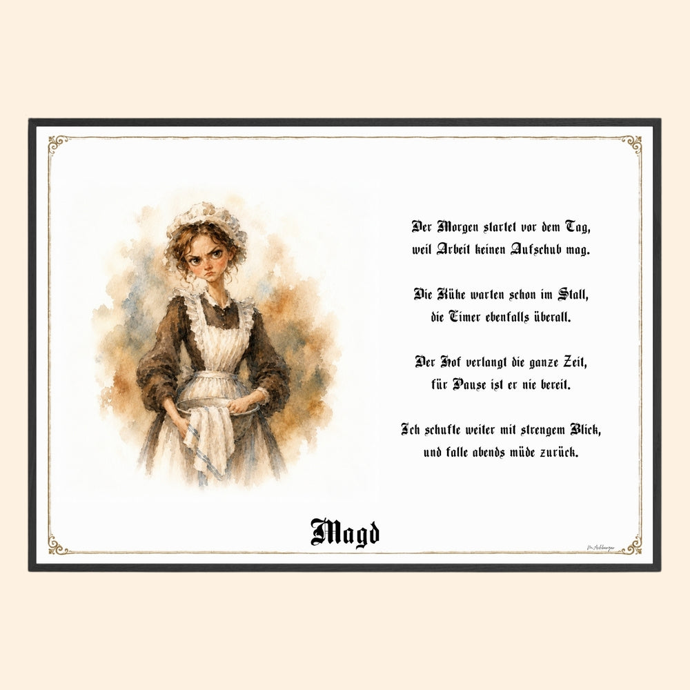 Die Magd – Griesgram-Zunftbild