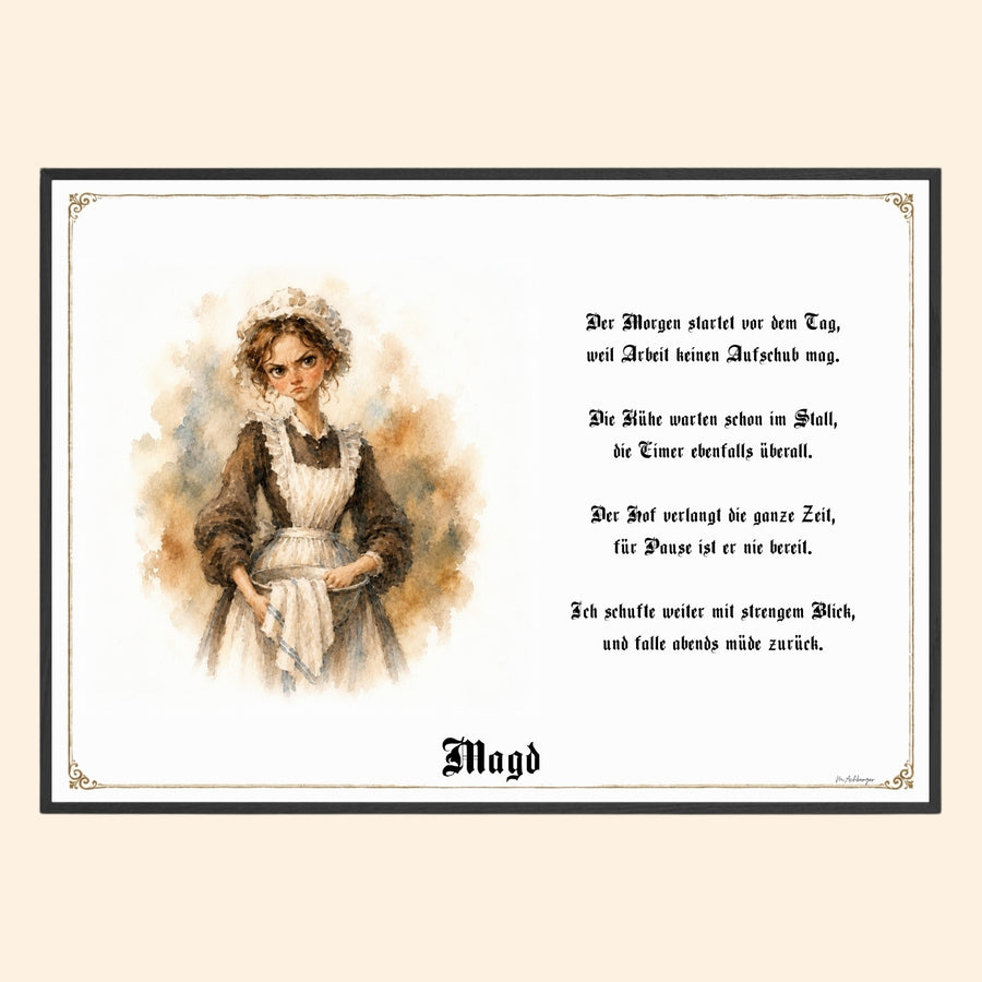 Die Magd – Griesgram-Zunftbild