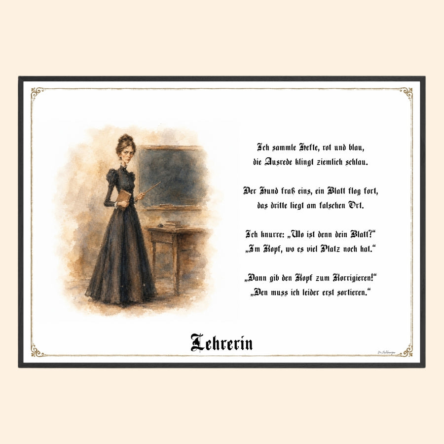 Die Lehrerin – Griesgram-Zunftbild