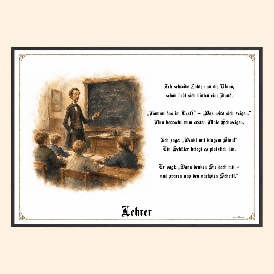 Der Lehrer – Griesgram-Zunftbild