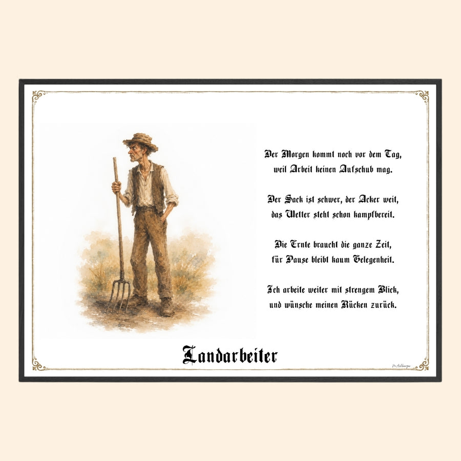 Der Landarbeiter – Griesgram-Zunftbild