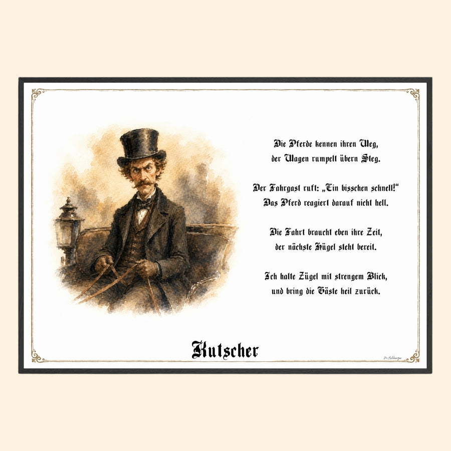 Der Kutscher – Griesgram-Zunftbild