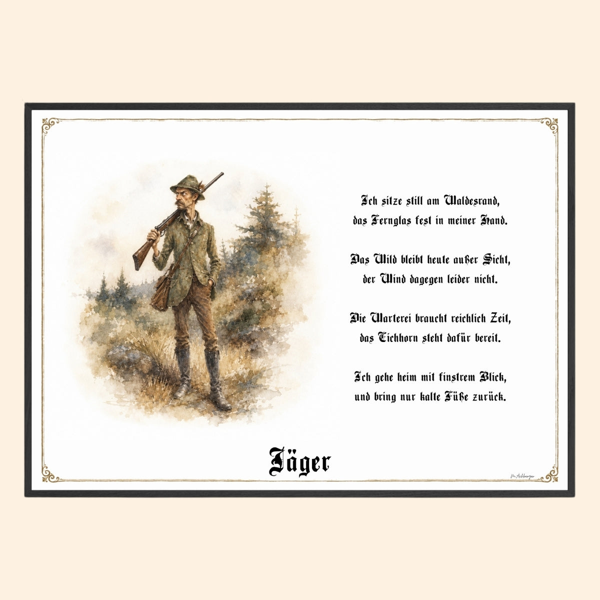 Der Jäger – Griesgram-Zunftbild