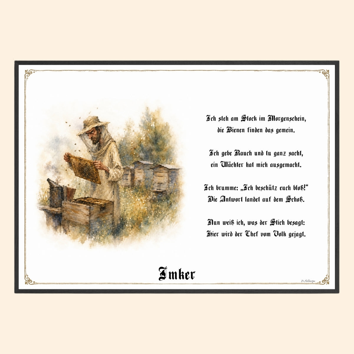 Der Imker – Griesgram-Zunftbild