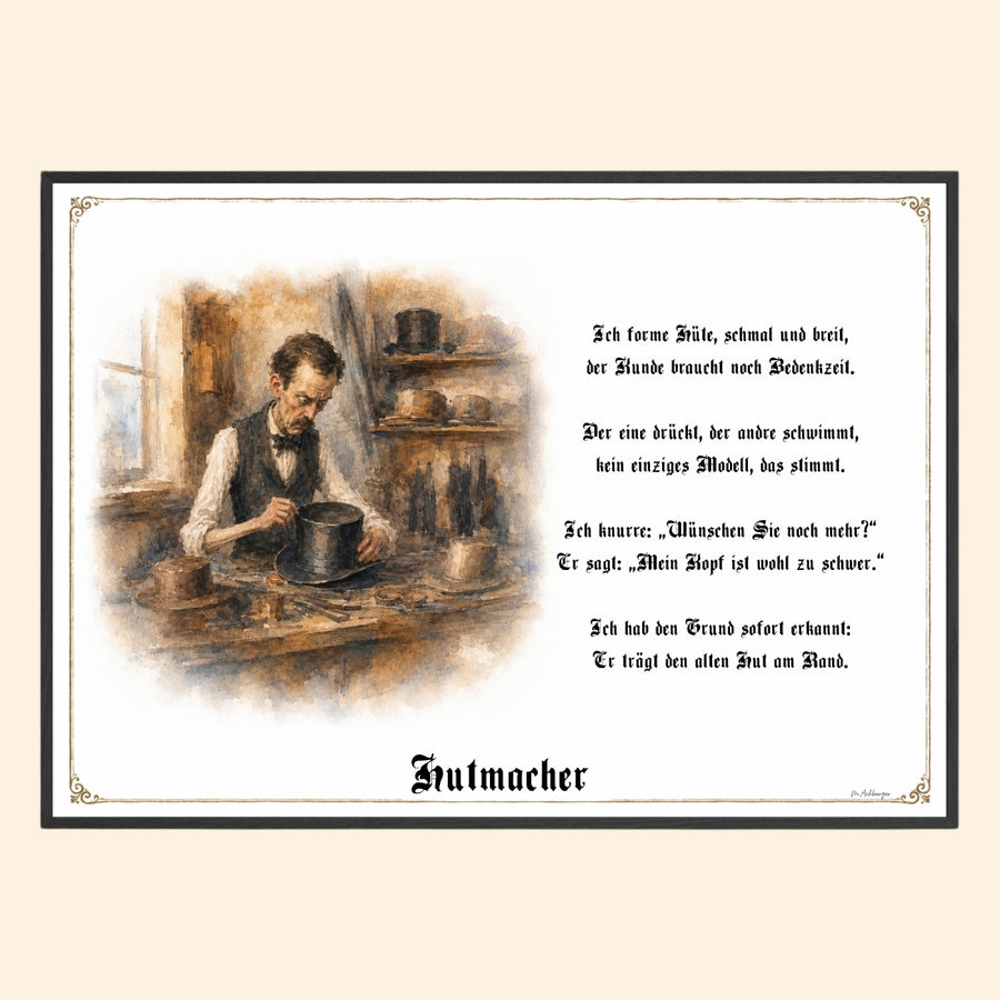 Der Hutmacher – Griesgram-Zunftbild
