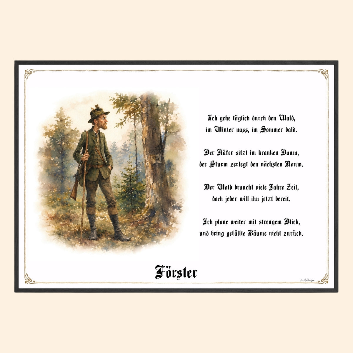 Der Förster – Griesgram-Zunftbild