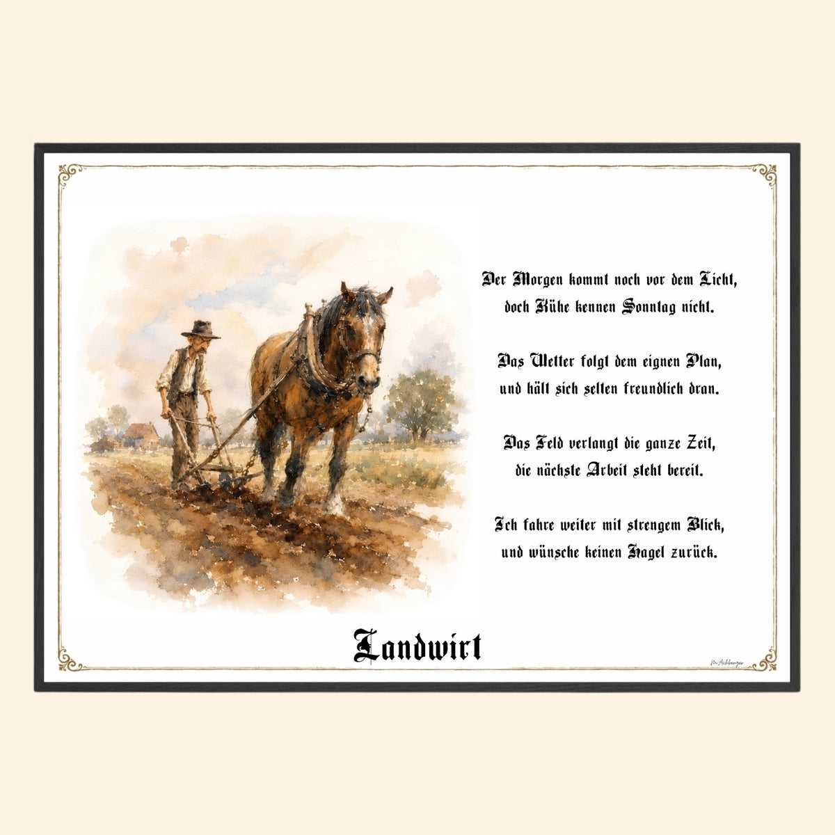 Der Landwirt – Griesgram-Zunftbild