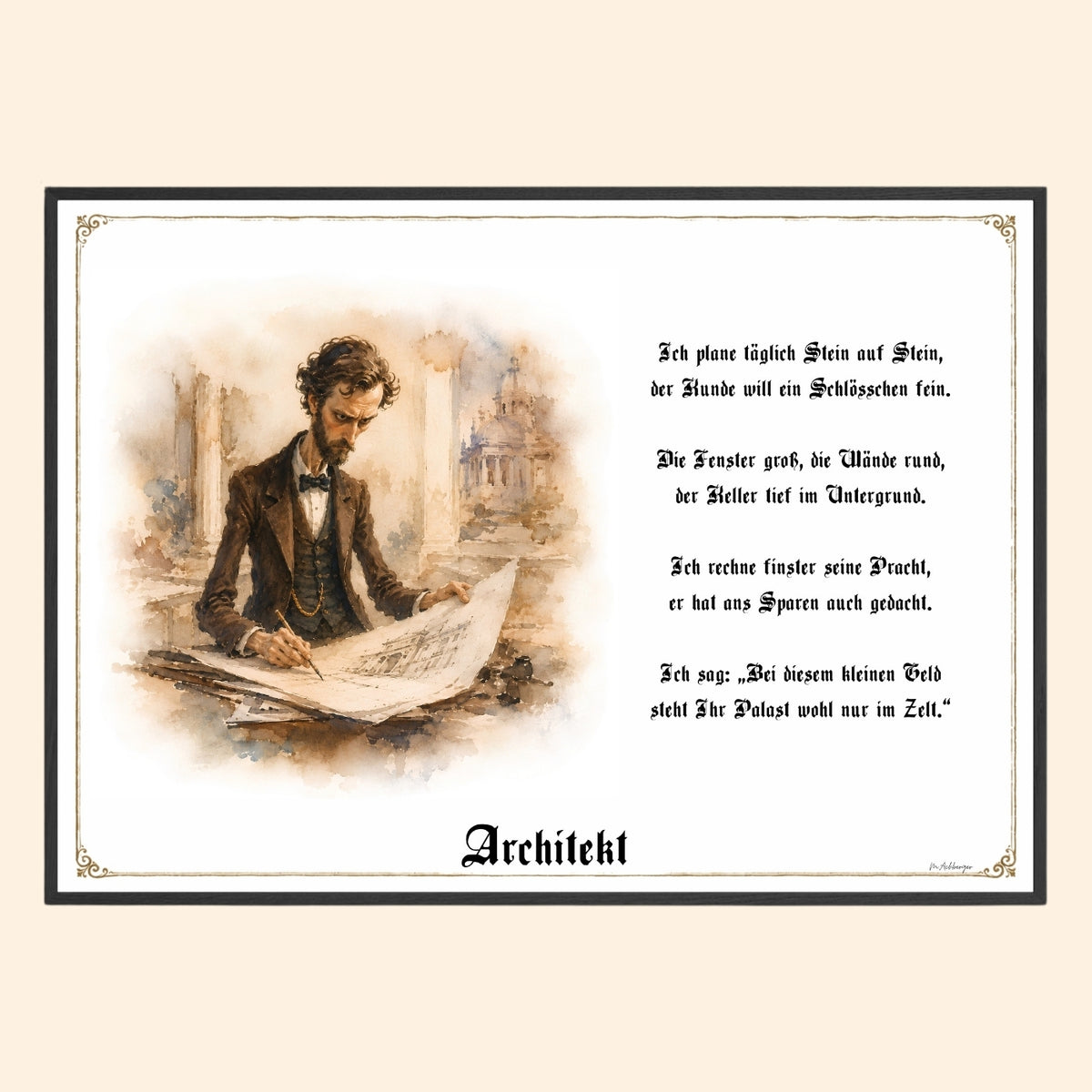 Der Architekt – Griesgram-Zunftbild