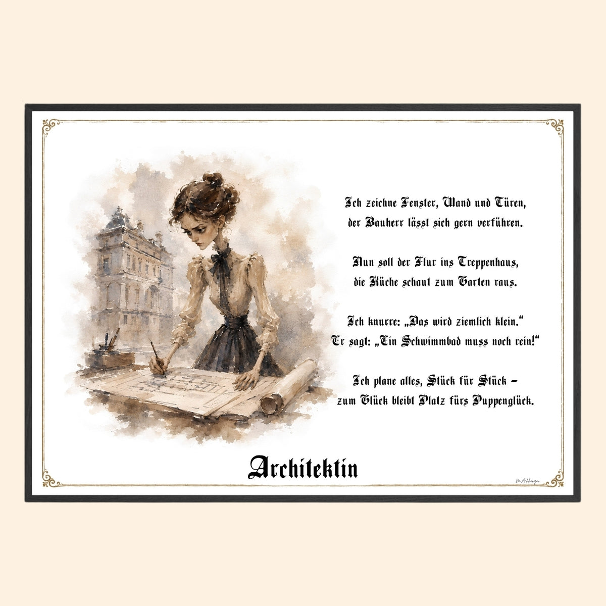Die Architektin – Griesgram-Zunftbild