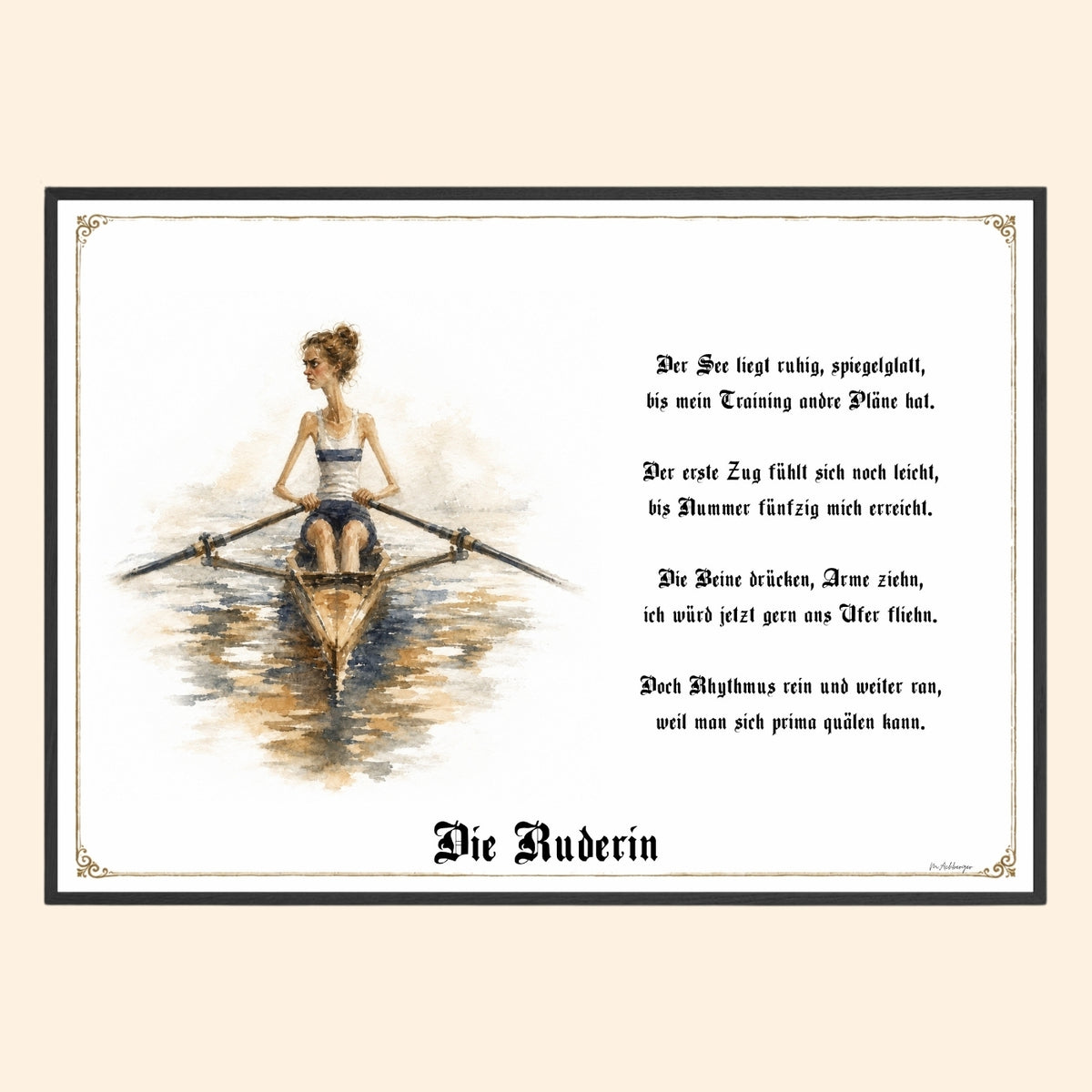 Die Ruderin – Griesgram-Zunftbild