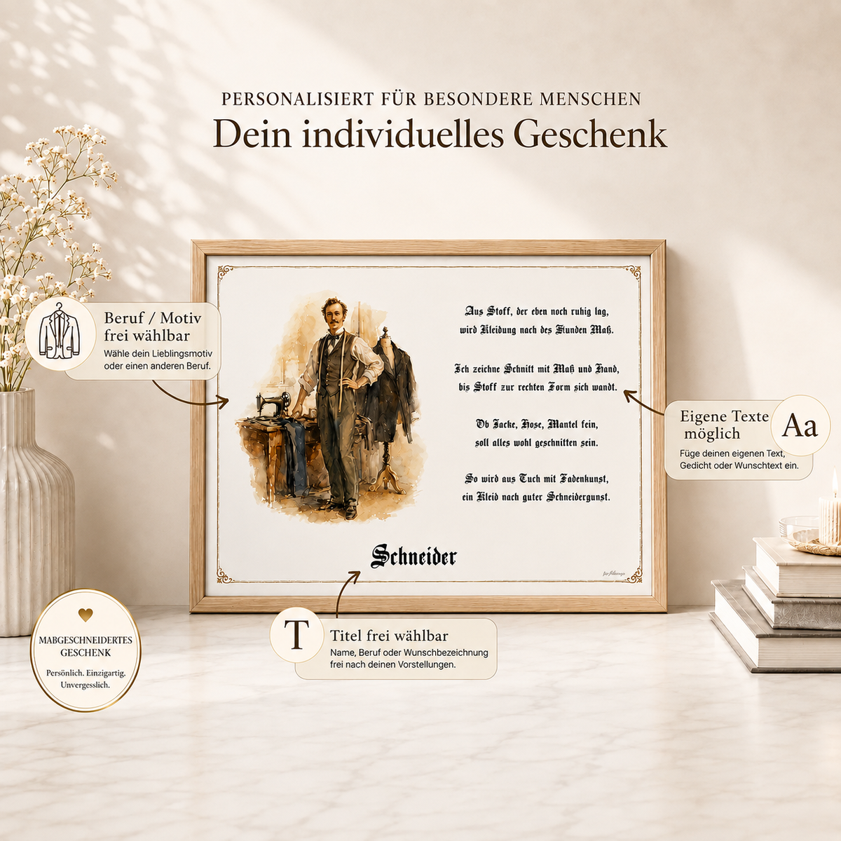 Personalisiertes Zunftbild – persönliches Geschenk