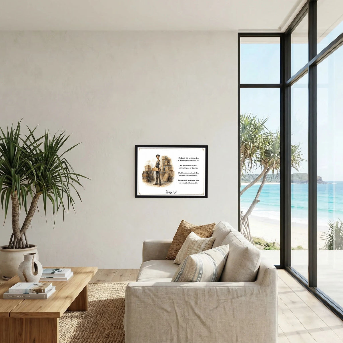 Zunftbild Der Lagerist-Griesgram – Beispielansicht des Kunstdrucks