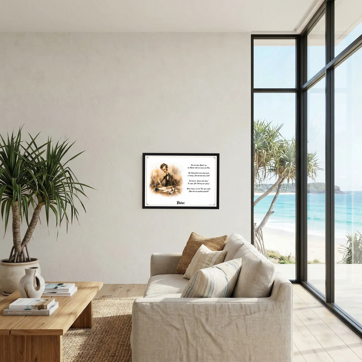 Zunftbild Der Notar-Griesgram – Beispielansicht des Kunstdrucks