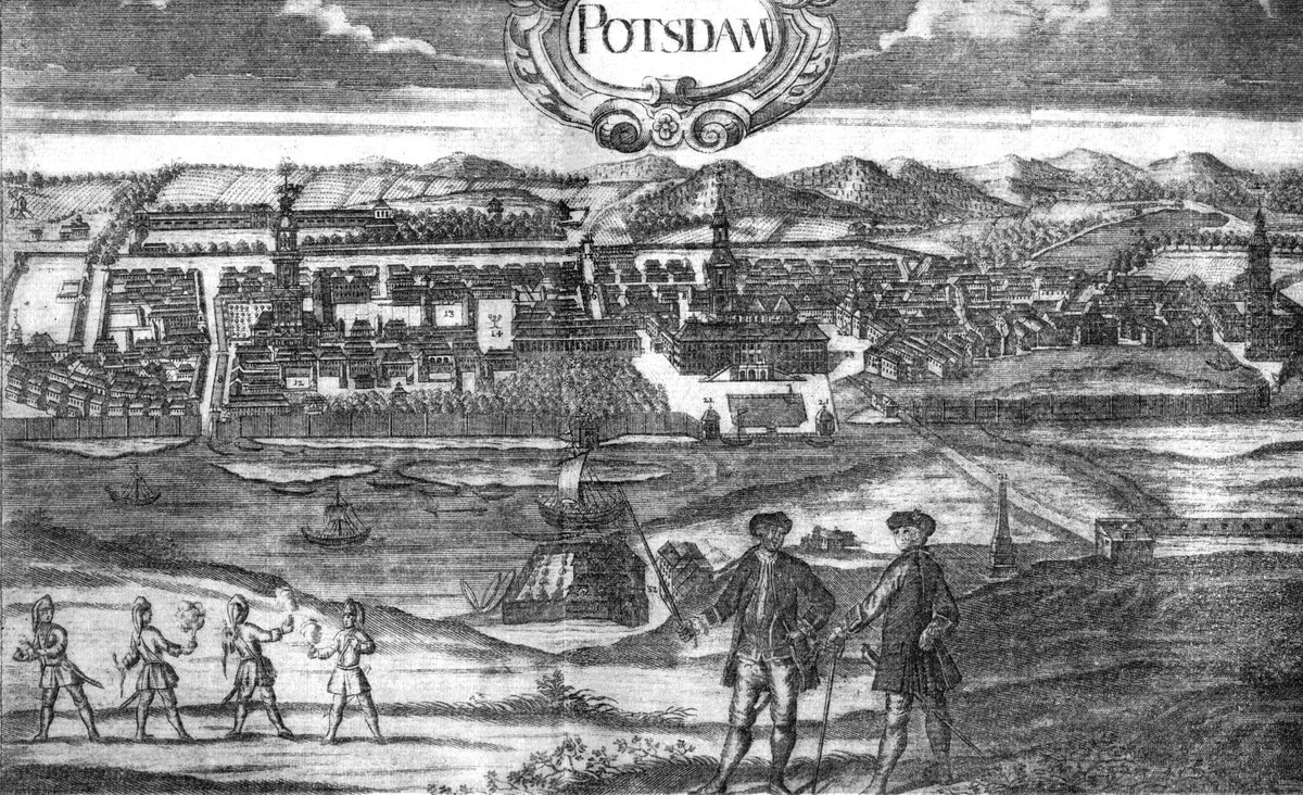 Historische Stadtansicht von Potsdam, Prospect um 1726