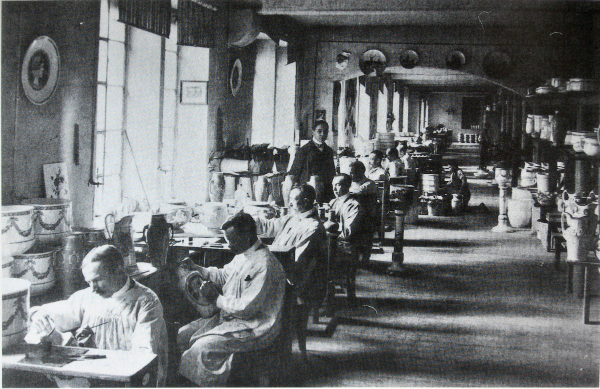 Keramikmaler in Mettlach 1893