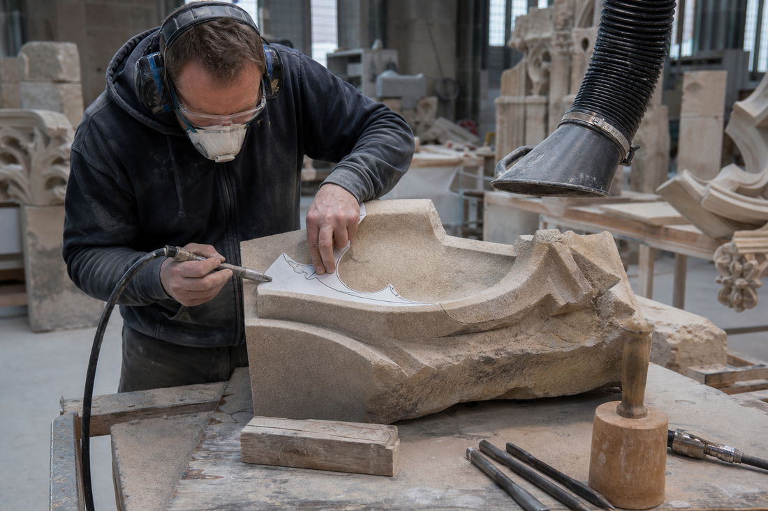 Geschichte des Steinmetz- und Dombauhandwerks – Bauhütte und Erhalt