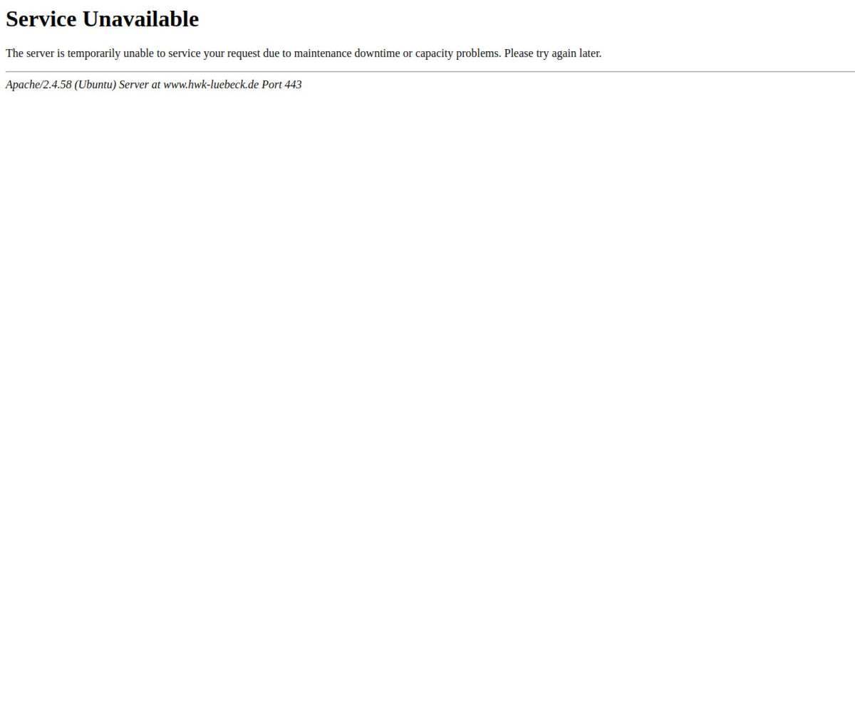 Screenshot der offiziellen Website von Handwerkskammer Lübeck