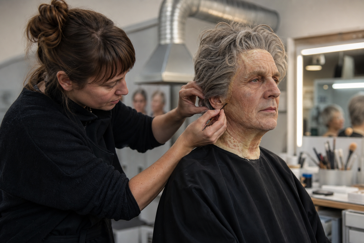 Berufsbezogenes Bild zu Maskenbildnerei