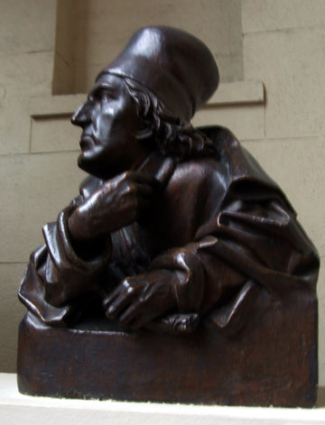 Abguss einer Figur aus Syrlins Ulmer Chorgestühl; ein gesichertes Porträt des Meisters selbst ist nicht überliefert.