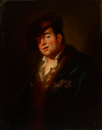 Historisches Porträt des Goldschmieds Johann Melchior Dinglinger.