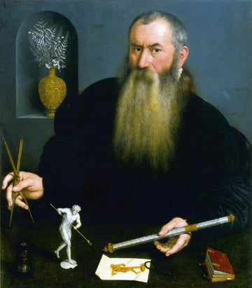 Porträt Wenzel Jamnitzers aus seiner Lebenszeit, um 1562.
