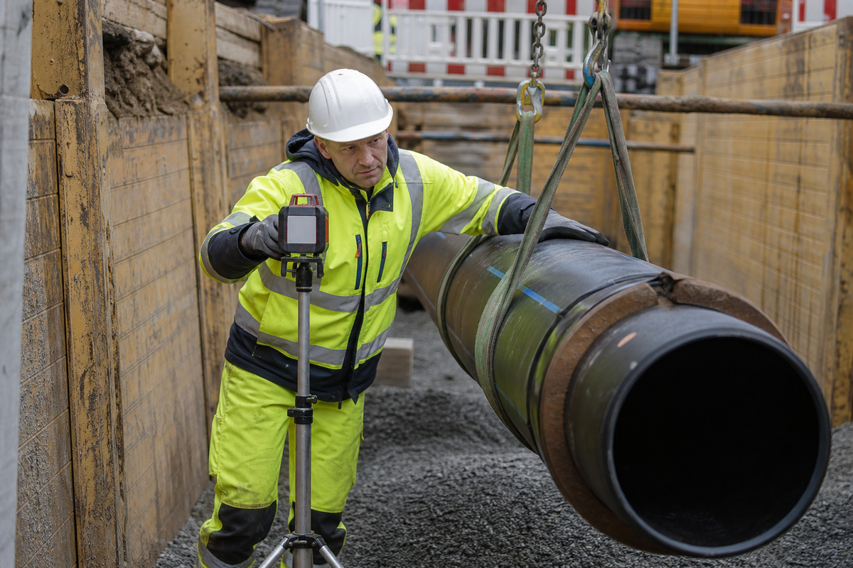 Berufsbezogenes Bild zu Leitungsbauer für Infrastrukturtechnik