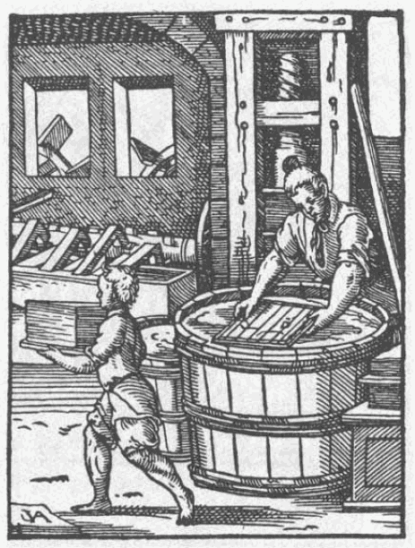 Geschichte des Papiermacherhandwerks – Bütten, Fasern & Papiermühle