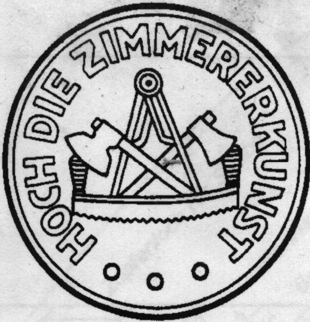 Zimmerer – historisches Original-Zunftsiegel aus Deutschland (Ort nicht bezeichnet)